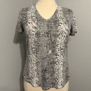 White Crow V-Neck T-shirt